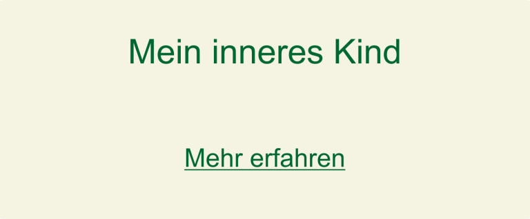 Mein inneres Kind